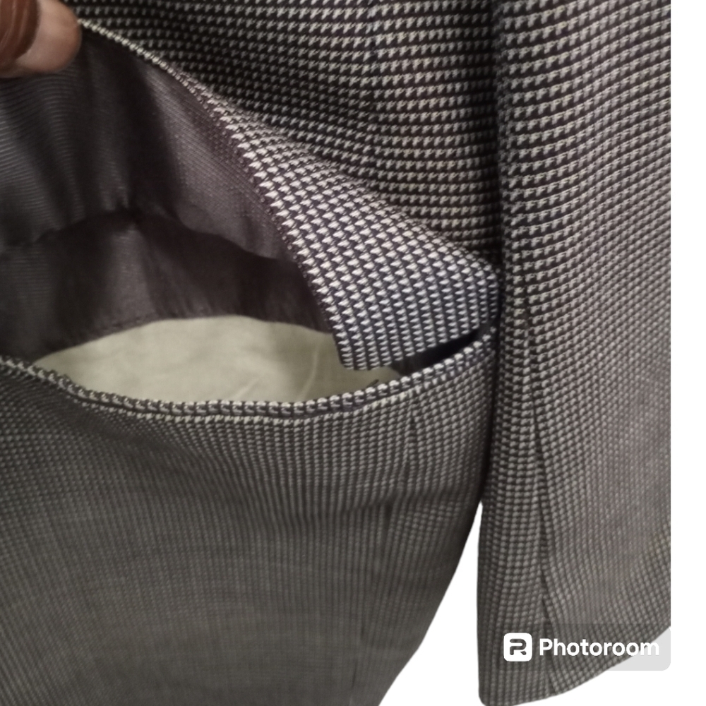 Daniel Cremieux Classic Nailhead Sport Jacket Charcoal Gray Mens 42R - Picture 10 of 15